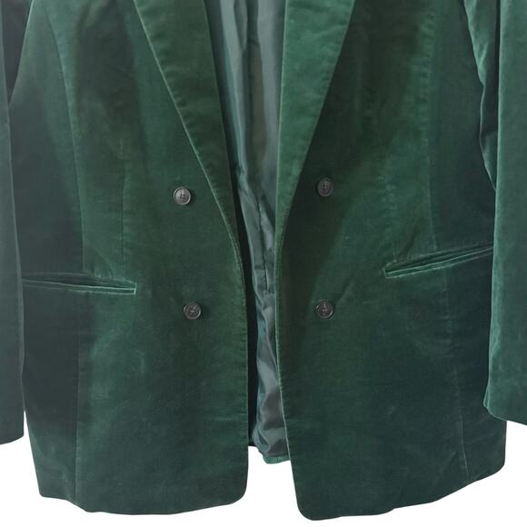Talbots Velveteen Velvet Open Blazer Holiday Christmas Size 18 - Picture 5 of 14
